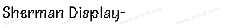 Sherman Display字体转换